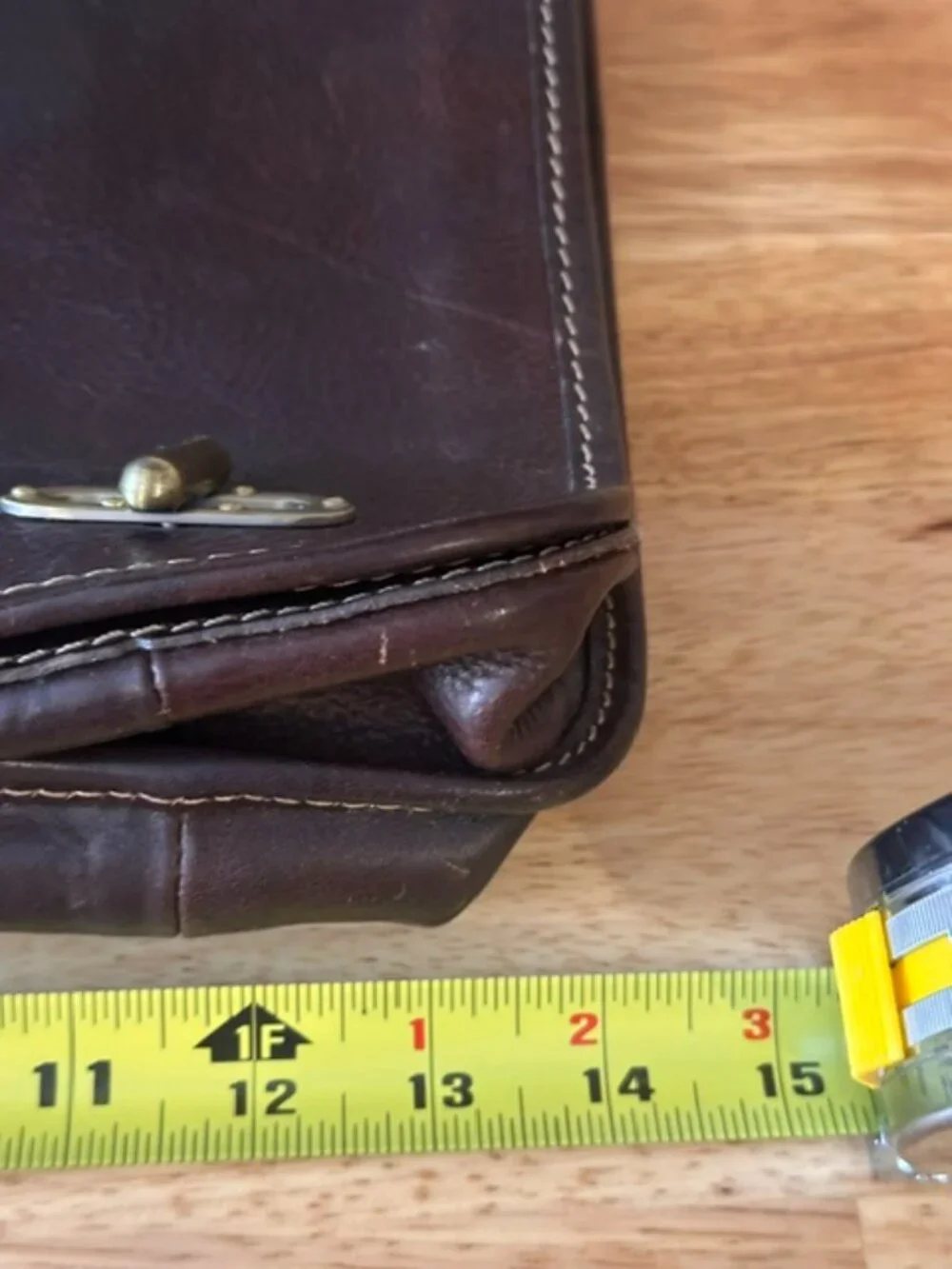 Vera Pelle | Made in Italy Vintage Leather Crossbody Sachel Messenger Bag Brown